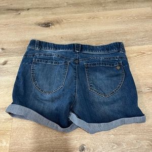 Democracy “Ab”solution denim shorts
